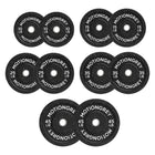 MotionGrey - Disques de musculation premium - Ensemble de disques olympiques pour entraînement de force - 10 lb - Noir - Lot de 2-Poids précis et équilibré : Plaques calibrées avec précision pour une répartition uniforme et un entraînement plus sûr et contrôlé
