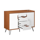 Modway - Energize 48" Meuble de toilette de salle de bain compatible double lavabo (non inclus) - Blanc cerise-Construction en MDF et panneau de particules
