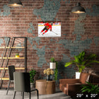 Patrick Kane Blackhawks Red-H Skating - Toile encadree - 29" x 20"-Sous licence officielle de la LNH et de l'AJLNH