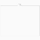 Apak - Onglet alphabétique Apak -  Lettre M -  blanc -  8 1/2 po x 11 po -  coupe 1/26 -  non perforé -  25 par paquet-Onglets d'index et de juridique