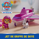 PAW Patrol - Figurine d'action de sauvetage aérien et ensemble d'avion à réaction Hero Claw-6