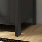 HOMCOM - Armoire latérale à dossiers avec serrure - noir-Couleur : Noir ;