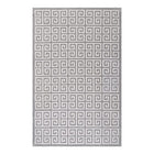 Modway - Freydis Clé grecque Tapis de 5 pi l x 8 pi L - Blanc et gris clair-Tapis grec de Key Area