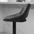 HOMCOM - Tabourets de bar hauteur comptoir réglable - noir - paquet de 2-La grande base ronde maintient le tabouret en équilibre lorsqu’il n’est pas utilisé 
