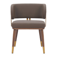Zuo - Brew Chaise de salle à manger - Brun/Noyer-Confort moelleux et matériaux durables