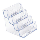 Porte–cartes professionnelles de Deflecto, 4 compartiments, transparent-Porte–cartes professionnelles transparent