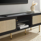 Modway - Cambria 60 po Meuble TV, Noir-Construction en panneaux de particules