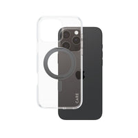 PanzerGlass - CARE avec Kickstand & MagSafe iPhone 16 Pro Max - Bague noire-Support en aluminium recyclé polyvalent conçu pour être pratique