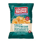 Covered Bridge - Potato Chips Sel de Mer & Vinaigre Cuites a la Marmite - 60g - Paquet de 24-Cuites a la marmite