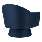 Modway - Astral Performance Velvet Tissu et bois Chaise pivotante - Bleu Minuit-Assemblage minimal requis