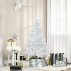 HOMCOM - Arbre de Noël Artificiel 5 Pieds Décoration Maison Fête Pin Ouverture Auto-Peint en blanc, au lieu du vert traditionnel, rendez votre pièce plus élégante 