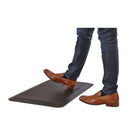 Safco - Tapis anti-fatigue mobile - 20 L x 30 D x 1 H po - Noir-Bord biseauté