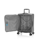Heys - Bagage à main Xero Elite 2.0 21" - Gris-Poignée de transport supérieure, poignée de transport latérale et poignée inférieure rembourrées douces au toucher