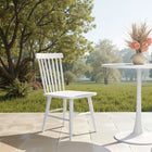 Zuo - Zeilen Chaise de salle à manger - Blanc - Ensemble de 2-Dimensions: 23,2 po L x 18,3 po L x 34,6 po H