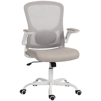 HOMCOM - Chaise de bureau ergonomique avec soutien lombaire - gris-Soutien lombaire dynamique 4D pour un soulagement personnalisé des douleurs dorsales 