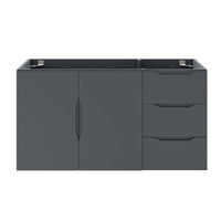 Modway - Vitality 36" Armoire de toilette de salle de bain (lavabo non inclus) - Gris-Vanité de salle de bain moderne