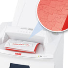 HSM - Déchiqueteuse Securio AF500 L4 à coupe micro (HSM2102)-La fonction Lock-and-Go protège la pile de papier insérée contre les accès non autorisés