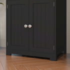 HOMCOM - Buffet 63 po avec vaisselier et étagère réglable - noir-Couleur : Noir 