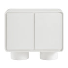Modway - Lumo 2 portes Bois Armoire d’accent - Blanc-8
