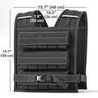Soozier - Gilet lesté ajustable 33 lbs avec 15 poids-Répartition uniforme du poids sur le torse pour plus de confort pendant l'entraînement 