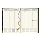 Brownline - 2027 agenda hebdomadaire Executive avec reliure cousue – 10 3/4 po x 7 3/4 po – couleurs assorties – trilingue-Cartes du monde en couleurs