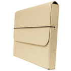 JAM Paper - Mallette de transport pour dossiers épais avec élastique - 10 x 1 1/4 x 13 1/4 - Kraft naturel-Taille: 10 po x 1,25 po x 13,25 po