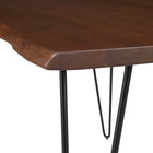 Modway - Ardor Bois d’acacia à bord vivant de 60 po Bois d’acacia Table à manger, Noyer noir-8