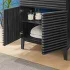 Modway - Render 30" Vanette de salle de bain - Noir charbon-Trous centraux de 8"