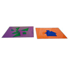Tangram - Jeu d'association intelligent Edustic-Comprend : un livret de 45 objets, 4 feuilles de rangement plastifiées et des planches de jeu, 4 jeux de tangram éducatifs, un manuel pour les parents et les enseignants