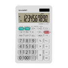 Sharp - EL330W - Calculatrice de poche à 10 chiffres - Grise-Calculatrice de table commerciale, 10 chiffres