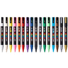 Posca - Marqueurs de peinture à base d'eau - Pointe fine réversible (0,9-1,3 mm) - Couleurs assorties - paquet de 16-La pointe en forme de balle offre un meilleur contrôle et une plus grande précision.