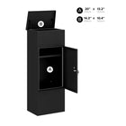 Ceha Canada - Boîte à colis format moyen - 16 po l x 12 po P x 41 po H - Noir-5