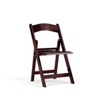 Flash Furniture – Chaise pliante acajou HERCULES, résine, capacité 800 lb, siège vinyle rembourré noir, 4/bte (LIE1MAH)-Capacité de poids de 800 lb