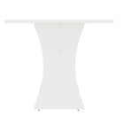 Manhattan Comfort - Table à manger Coney 135 cm style mid-century moderne - Blanc-Silhouette incurvée élégante et unique pour rehausser n’importe quelle salle à manger