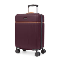 Bugatti - Valise de cabine à coque rigide 21.50po de la collection Cannes - Figue-Fabriqué en ABS/PC léger et résistant avec garniture en PU