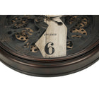 Monarch Specialties - Horloge - 30 po Rond - Horloge Murale - Mécanisme D'Engrenage - Brun - Transitionnel-Aucun assemblage n'est nécessaire, il suffit d'insérer les 3 piles AA (non incluses) pour une installation sans problème et une amélioration de la décoration