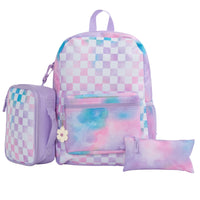Smash - Ensemble de sac à dos 3 pièces junior journey - carreauté-Boîte à lunch incluse