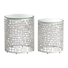 Zuo - Reden Table d’appoint - Argent - Ensemble de 2-Couleur: Argent