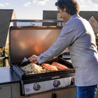 Blackstone - 28 po Plaque de cuisson encastrable 3 brûleurs avec capot et configuration prête pour propane-Configuration prête pour propane