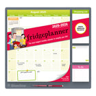 Blueline - 2025-2026 Calendrier Magnétique Fridgeplanner - 14 po x 13-1/2 po - Anglais-17 mois, août 2025 à décembre 2026