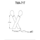 Dainolite - Lampe de bureau transitionnelle Temora - Laiton vieilli-Compatible DEL