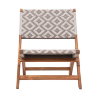 Zuo - Tide Chaise Lounge - Multicolore-Structure en bois d’acacia massif résistant aux intempéries avec tressage en rotin synthétique