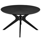 Modway - Crossroads Manche Bois Table basse - Noir-Pieds en bois massif