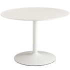 Modway - Revolve 3 pièces Ensemble à manger - White Natural-Pattes chromées