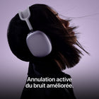 Apple - AirPods Max 2 (USB-C) - Mauve-La détection des conversations réduit le volume de ce que vous écoutez pour faciliter vos conversations et le mode Transparence laisse passer les sons ambiants quand vous voulez interagir avec le monde alentour
