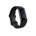 Google - Fitbit Bracelet d'activité Charge 6 - Noir Volcanique/Aluminium Noir-Suivi continu de la fréquence cardiaque