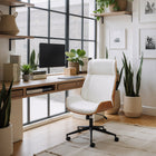 Zuo - Flex High Back Chaise de bureau - Blanc-Dimensions: 29,5 po L x 26,4 po L x 46,1 po H