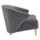 Modway - Odyssey Performance Velvet Fauteuil - Gris-Rembourrage en mousse dense