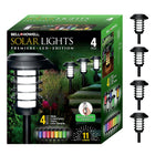 Bell + Howell - Color Disk Lights Lumières solaires à DEL-Haute qualité et plus longue durée : Les lampes de chemin d’extérieur étanches Bell+Howell Solar utilisent des matériaux épaissis et résistants à la corrosion qui sont plus durables que les lampes de jardin solaires ordinaires. Les panneaux solaires haut de gamme avec une capacité de batterie intégrée de 800 mAh signifient que nos lumières solaires extérieures peuvent collecter efficacement plus de lumière solaire et stocker plus d’énergie électrique
