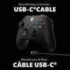 Xbox - Manette sans fil Câble USB-C-GARDEZ LE CAP: Technologie Xbox sans fil et Bluetooth, Surface texturée sur les gâchettes, les boutons et la coque arrière de la manette, BMD hybride, Bouton Partager, Branchez et jouez avec le câble USB-C de 2,7m (9 pieds) inclus